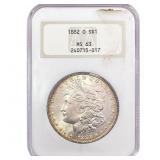 1882-O Morgan Silver Dollar NGC MS63