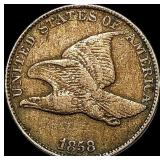 1858 Flying Eagle Cent NEARLY UNCIRCULATED