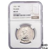 1921 Pilgrim Half Dollar NGC MS63