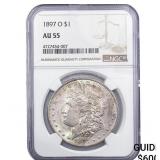 1897-O Morgan Silver Dollar NGC AU55