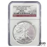 2011 Silver Eagle NGC MS70