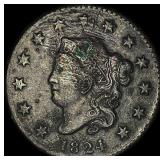 1824 Coronet Head Large Cent HIGH GRADE