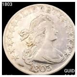 1803 Draped Bust Half Dollar NEARLY UNCIRCULATED