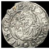 1540-1590 Hungary Madonna&Child SIlver Denar CLOSE