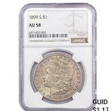 1899-S Morgan Silver Dollar NGC AU58