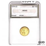 1914-D $2.50 Gold Quarter Eagle NGS MS65
