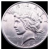 1927-S Silver Peace Dollar NEARLY UNCIRCULATED
