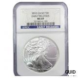 2010 Silver Eagle NGC MS69