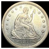 1873 Arrows Seated Liberty Quarter CLOSELY  UNCIR