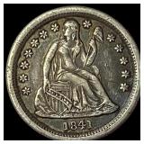 1841-O Silver Seated Liberty Dime NICELY CIRCULAT