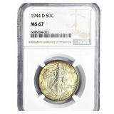 1944-D Walking Liberty Half Dollar NGC MS67