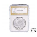 1888 Morgan Silver Dollar PGA MS66