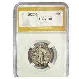 1927-S Standing Liberty Quarter PGA VF30