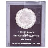 1880 Morgan Silver Dollar Redfield MS65