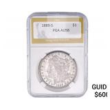 1889-S Morgan Silver Dollar PGA AU58