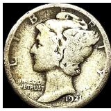 1921 Silver Mercury Dime NICELY CIRCULATED