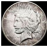1923-S Silver Peace Dollar NEARLY  UNCIRCULATED