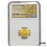 Byzantine Heraclius 610-641 Gold Tremissis 1.50G