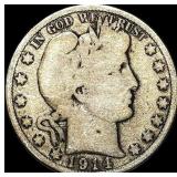 1914 Silver Barber Half Dollar NICELY  CIRCULATED