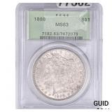 1888 Morgan Silver Dollar PCGS MS63