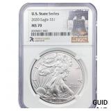 2020 Silver Eagle NGC MS70