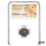 Romano-Gallic Tetricus II, AD 274 BI Double-Denar