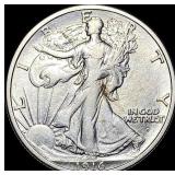 1916-D Silver Walking Liberty Half Dollar CLOSELY