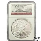 2011 Silver Eagle NGC MS70