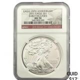 2011 Silver Eagle NGC MS70