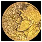 1915-S Gold $1 Panama-Pacific Exposition  LIGHTLY
