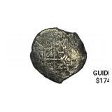 1500s-1600s Spanish Colonial Silver Cob NEARLY UNC