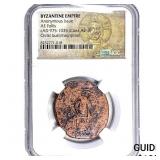 Byzantine cAD 975-1035 AD Bronze Follis NGC