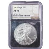 2019 Silver Eagle NGC MS70