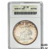 1878-S Silver Trade Dollar ANACS AU58