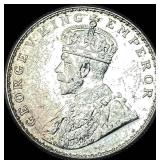 1919 British-India Silver Rupee UNCIRCULATED