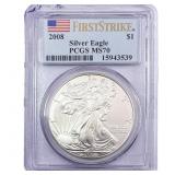 2008 Silver Eagle PCGS MS70