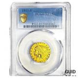 1911-S $5 Gold Half Eagle PCGS XF45