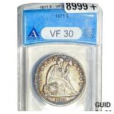 1871 Seated Liberty Dollar ANACS VF30