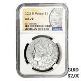 2021-D Morgan Silver Dollar NGC MS70
