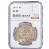 1899-S Morgan Silver Dollar NGC AU58