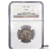 1921 Standing Liberty Quarter NGC F15