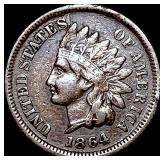 1864 L Indian Head Cent CLOSE UNC