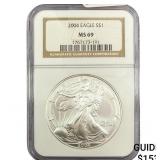 2004 Silver Eagle NGC MS69