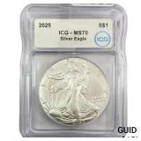 2025 Silver Eagle ICG MS70