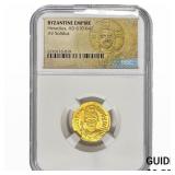 Byzantine Heraclius, AD 610-641 Gold Solidus NGC