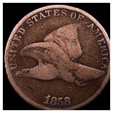 1858 Copper-Nickel Flying Eagle Cent LIGHTLY CIRCU
