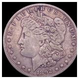 1892-O Silver Morgan Dollar ABOUT UNCIRCULATED