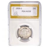 1926-S Standing Liberty Quarter PGA AU58