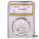1904-O Morgan Silver Dollar PGA MS65