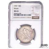 1937 Texas Half Dollar NGC MS65